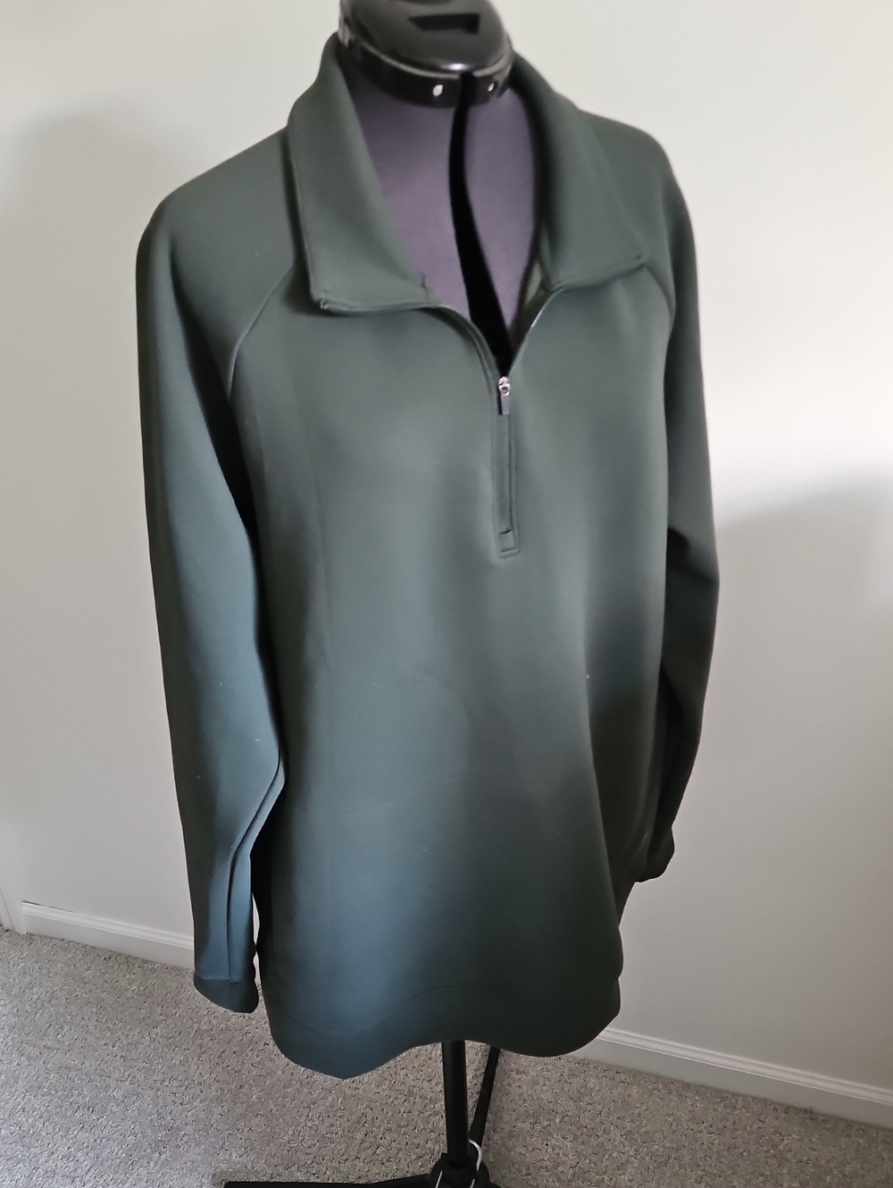 Balance Collection Men's Dark Green Half-Zip Sweater
